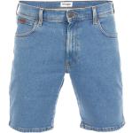 Grüne WRANGLER Texas Jeans-Shorts aus Denim für Herren für den für den Sommer 