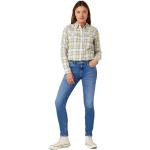 Blaue WRANGLER Skinny Jeans aus Denim für Herren Größe XXL Weite 29 