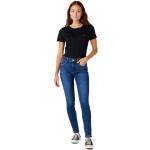 Dunkelblaue WRANGLER Skinny Jeans aus Denim für Damen Größe XS Weite 30 