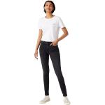Schwarze WRANGLER Skinny Jeans aus Denim enganliegend für Damen Größe XS Weite 32 