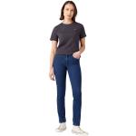 Marineblaue WRANGLER Slim Fit Jeans aus Denim für Damen Größe XS Weite 30 