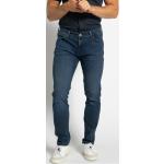 Reduzierte Blaue Bestickte WRANGLER Larston Slim Fit Jeans mit Knopf aus Baumwollmischung für Herren Größe XL Weite 29, Länge 32 