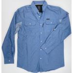 Wrangler Mixed Material Shirt - Second Hand Hemd - Herren - Blau - M