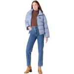 Blaue Vintage WRANGLER Mom-Jeans mit Reißverschluss aus Denim für Damen Größe XS Weite 30 