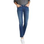 Blaue WRANGLER Slim Fit Jeans mit Reißverschluss aus Denim für Damen 