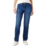 Blaue WRANGLER Straight Leg Jeans aus Denim für Damen 