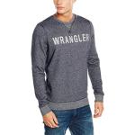 Bunte Unifarbene WRANGLER V-Ausschnitt Herrensweatshirts aus Kunstfaser mit Kapuze 