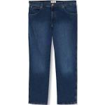 Blaue Bestickte WRANGLER Texas Slim Fit Jeans aus Baumwolle für Herren 