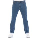 Schwarze Stonewashed Jeans mit Reißverschluss aus Baumwolle für Herren Größe L Weite 33, Länge 32 