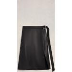 Schwarze Ami Paris Nachhaltige High Waist Röcke & Taillenröcke aus Lammfell für Damen Größe XL 