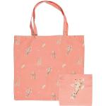 Faltbare Einkaufstaschen mit Giraffen-Motiv aus Kunstfaser 