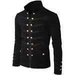 Schwarze Unifarbene Casual Mini Stehkragen Kurzjacken & Cropped-Jackets mit Reißverschluss mit Kapuze für Herren Größe M für den für den Herbst 