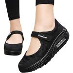 Schwarze MTB Schuhe mit Schnürsenkel aus Leder wasserdicht für Damen Größe 38 für den für den Sommer 