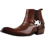 Braune Cowboy-Boots & Cowboystiefeletten aus Leder für Herren Größe 42 