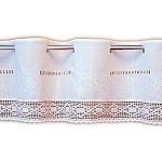 Weiße Bestickte Rustikale Scheibengardinen & Küchengardinen aus Polyester blickdicht 