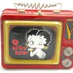Wunderschönes Sammlerstück Und Vintage Betty Boop Lunchbox, Rot, Zinn