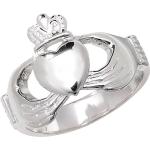 Silberne Elegante Claddagh Ringe aus Silber für Herren Größe 68 