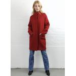 Rote Wunderwerk Nachhaltige Wollmäntel aus Wolle für Damen Größe XS für den für den Winter 