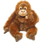 WWF Kuscheltier »Orang-Utan Mutter mit Baby 25 cm«, zum Teil aus recyceltem Material, braun