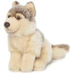 Kuscheltier WWF "Wolf 15 cm" Plüschfiguren beige Kinder Altersempfehlung zum Teil aus recyceltem Material