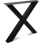 Schwarze Möbel-Eins Tischgestelle lackiert Breite 50-100cm, Höhe 0-50cm, Tiefe 50-100cm 