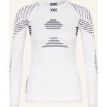 Weiße Langärmelige X-Bionic Invent Langarm-Unterhemden aus Jersey für Damen Größe M 
