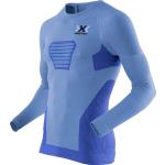 Blaue Langärmelige X-Bionic Speed Herrenlongsleeves & Herrenlangarmshirts aus Polyamid 