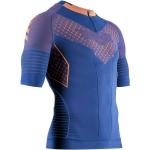 X-Bionic Laufshirt Twyce Race Shirt (enganliegend) Kurzarm dunkelblau/orange Herren