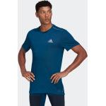 Reduzierte Marineblaue adidas T-Shirts für Herren Größe L 