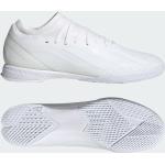 Reduzierte Weiße adidas X Crazyfast 3 Hallenfußballschuhe mit Schnürsenkel in Normalweite aus Textil für Herren Größe 40,5 