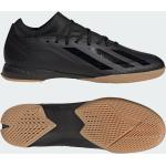 Schwarze adidas X Crazyfast 3 Hallenfußballschuhe aus Textil für Herren Größe 39,5 