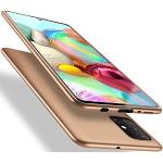 Goldene Samsung Galaxy A71 Hüllen Art: Slim Cases mit Bildern aus Silikon mit Schutzfolie 