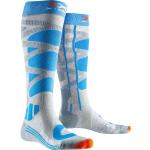 X-Socks Chaussettes Ski Control 4.0 Lady - Skisocken - Damen Grey Melange / Turquoise 37 - 38