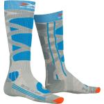 X-Socks Chaussettes Ski Control 4.0 Lady - Skisocken - Damen Grey Melange / Turquoise 41 - 42