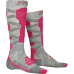 X-Socks Chaussettes Ski Silk Merino 4.0 Lady - Skisocken - Damen Grey / Pink 37 - 38