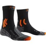 X-Socks - Socke aus Merinowolle - Run Winter Black/Orange für Herren aus Wolle - Größe 35-38 - schwarz