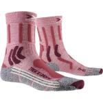 X-Socks - Wander-/Trekkingsocken - Trek X Linen Lady Rot Vintage/Grau für Damen - Größe 37-38 - Rosa