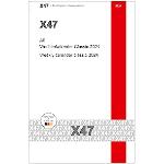 X47- Wochenkalender | „Classic“ 2024, A6, schwarz: 2 Hefte à 6 Monate, inkl. Memokarte. Mit X47-Röhrchen. Ohne Leporello. Made in Germany