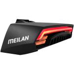Meilan - X5 Fahrrad Rücklicht Fahrrad Fernbedienung Drahtloses Licht Blinker LED Strahl USB Aufladbares Fahrrad Rücklicht,Schwarz