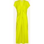 Gelbe Kurzärmelige Xandres Mini V-Ausschnitt Kurze Abendkleider aus Polyester für Damen Größe XXL für den für den Sommer 