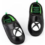 Xbox Hausschuhe Jungen Kinder Teens Game Console Logo Grüne schwarze Schuhe 34 EU