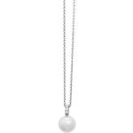 Weiße Xenox Ketten mit Anhänger aus Silber mit Echte Perle für Damen 