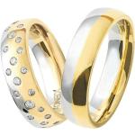Reduzierte Xenox Bicolor Ringe mit Zirkonia für Damen 