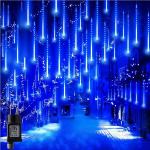 Reduzierte Blaue LED Lichterketten mit Weihnachts-Motiv aus Kunststoff 