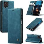 Blaue Motorola Moto G54 Hüllen Art: Flip Cases mit Bildern aus Glattleder mit Ständer 