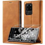 Braune Samsung Galaxy S20 Cases Art: Flip Cases mit Bildern aus Leder 