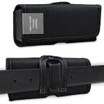 XiRRiX Handy Gürteltasche - 5XL-3 Gürtel Tasche kompatibel mit Motorola e22/e22i/e32/e32s/G22/G31/G41/G42/G52 5G/G72/G82 5G/G200 5G - Gürtel Smartphone Handytasche schwarz