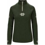 Grüne Casual Strickpullover aus Wolle maschinenwaschbar für Damen Größe XL für den für den Winter 