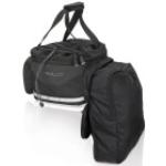 Anthrazitfarbene XLC Gepäckträgertaschen 1,5l mit Reißverschluss 