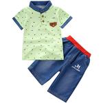 Grüne Elegante Kurzärmelige Kurzarm-Poloshirts für Kinder für Babys 